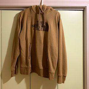 North Face men’s large brown/tan hooded sweatshirt